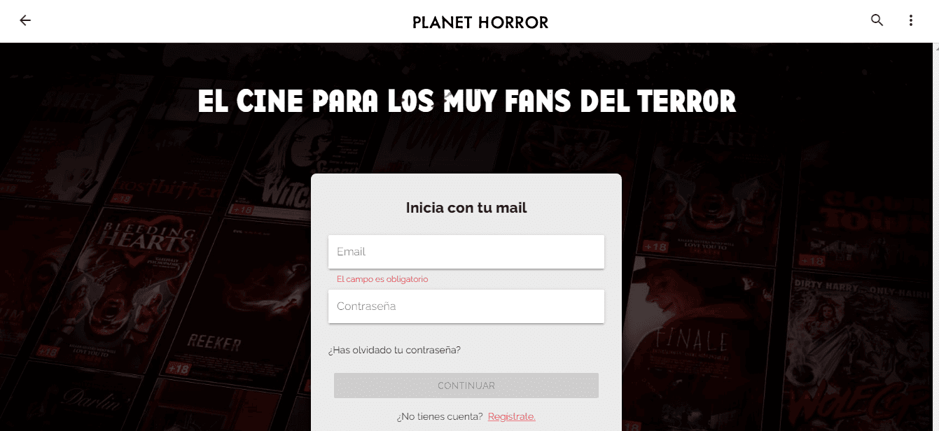 contratar planet horror