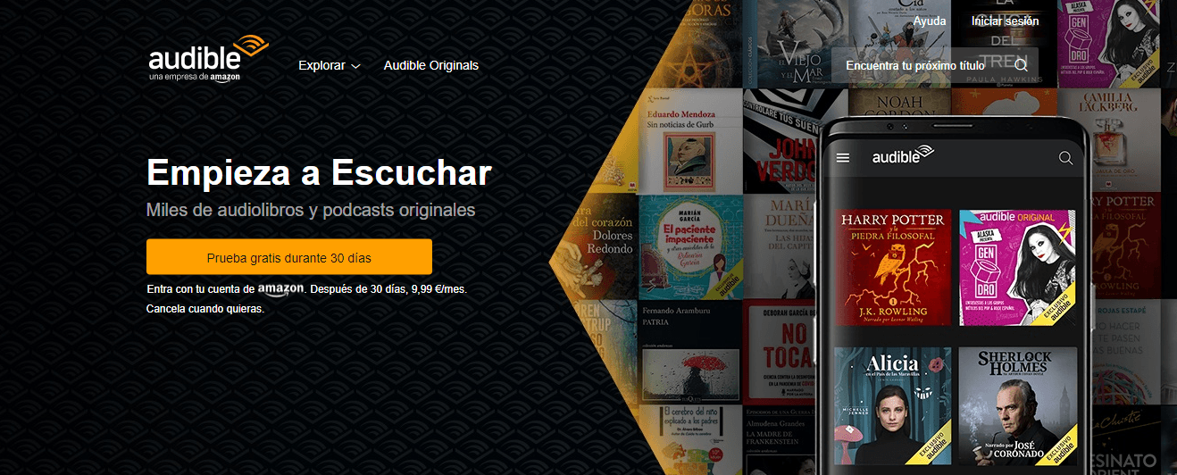 Audible con Amazon Prime