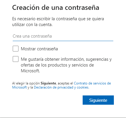 elegir una contraseña microsoft 365