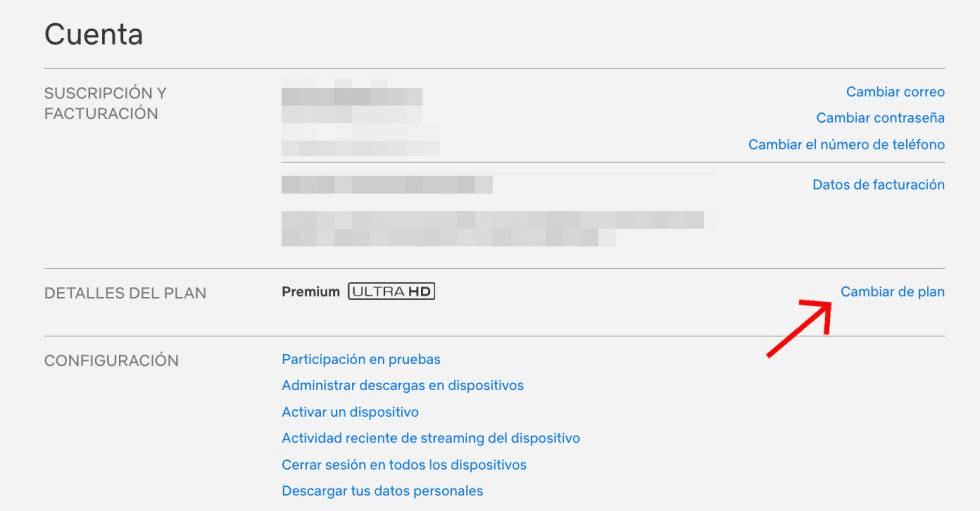 Cómo cambiar rápidamente tu plan de suscripción en Netflix