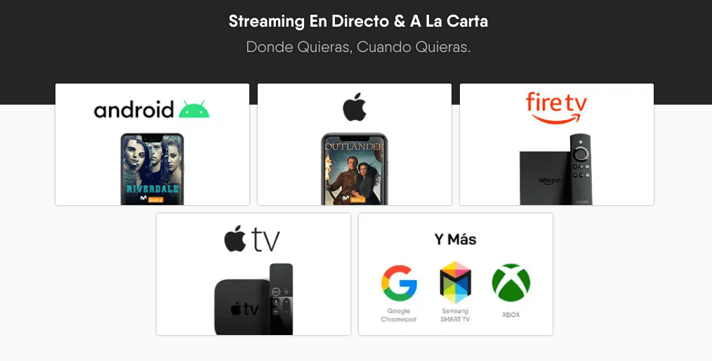 Streaming contenido en Directo y a la Carta