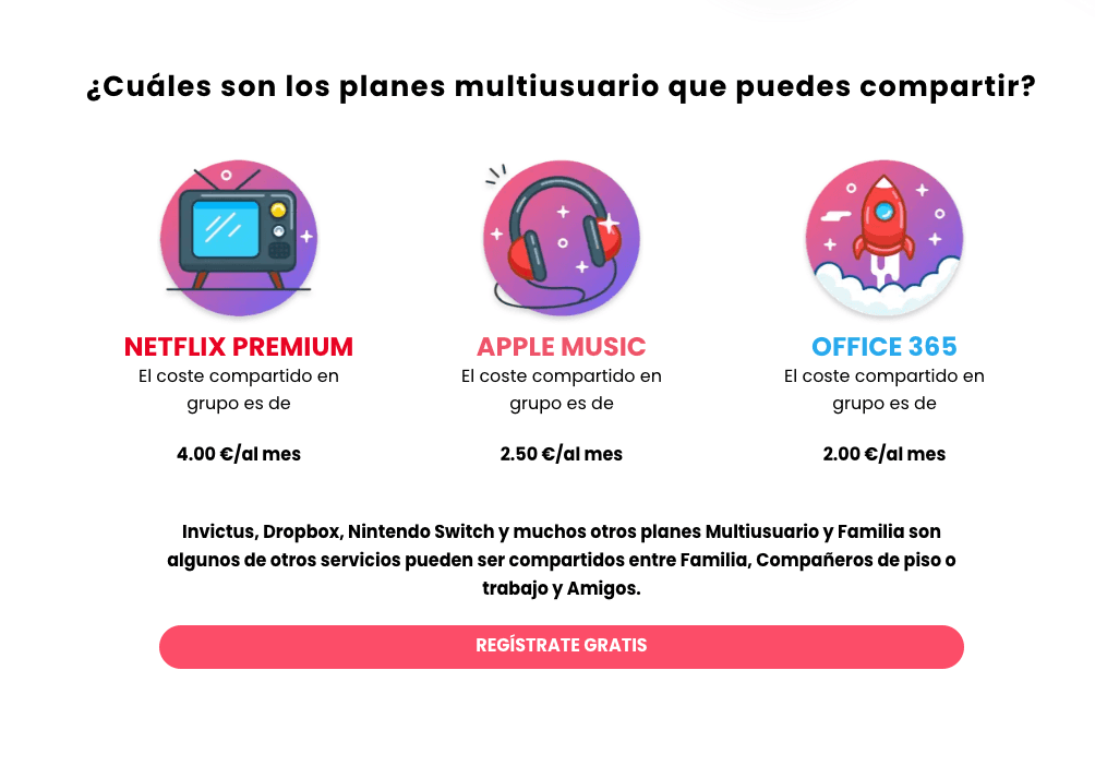 El intercambio de información entre amigos y usuarios es muy fácil gracias a las suscripciones.