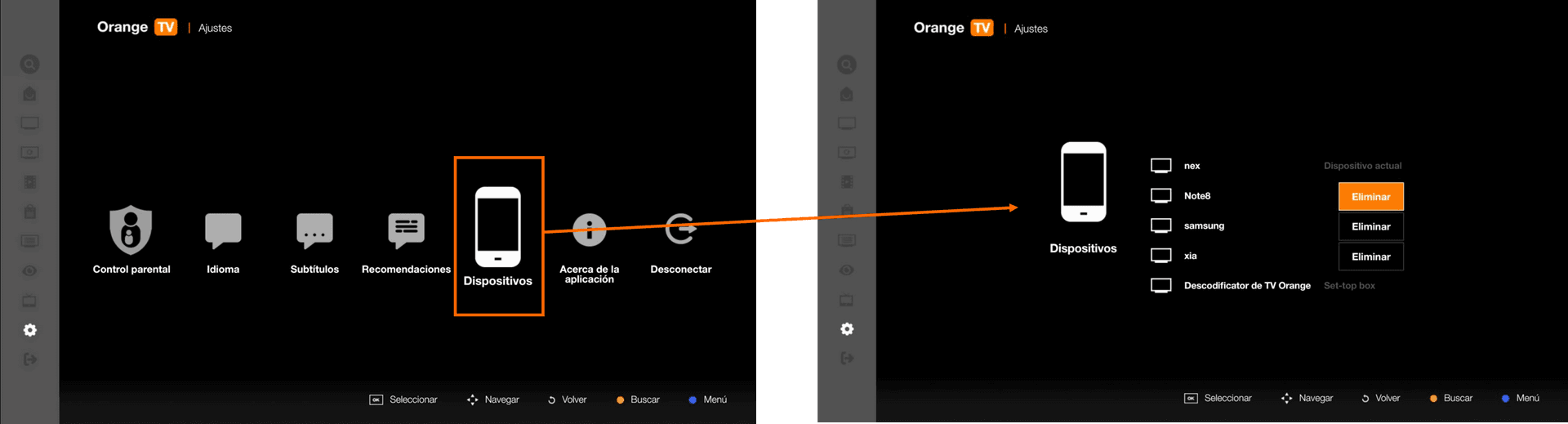 Eliminar dispositivos desde tu Smart TV