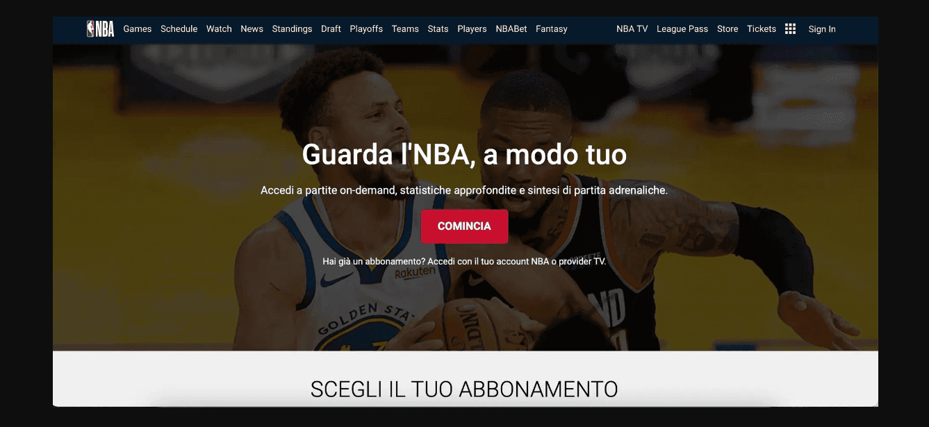 NBA ABBONAMENTO