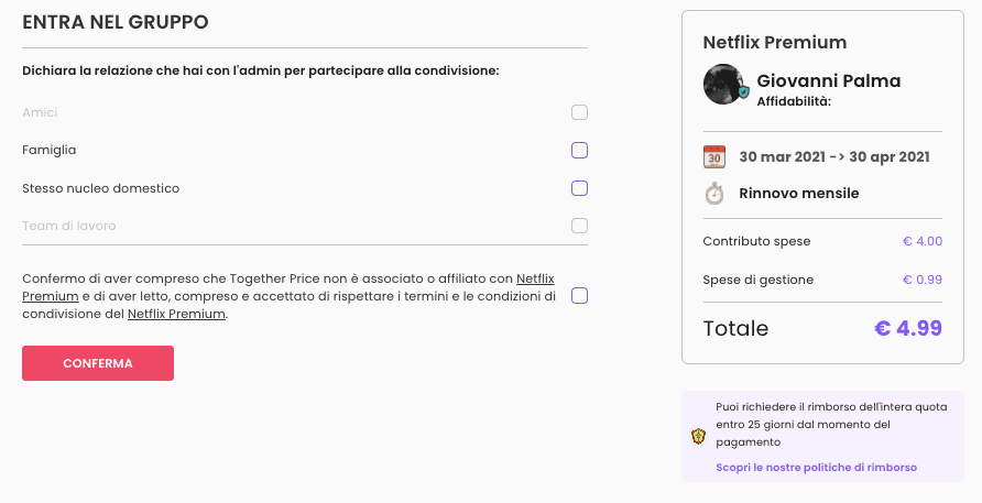 Come partecipare ad un gruppo Netflix