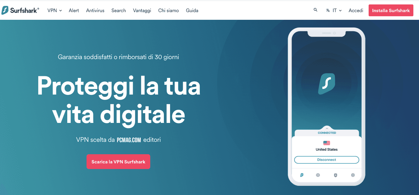 Surfshark attivare prova gratuita