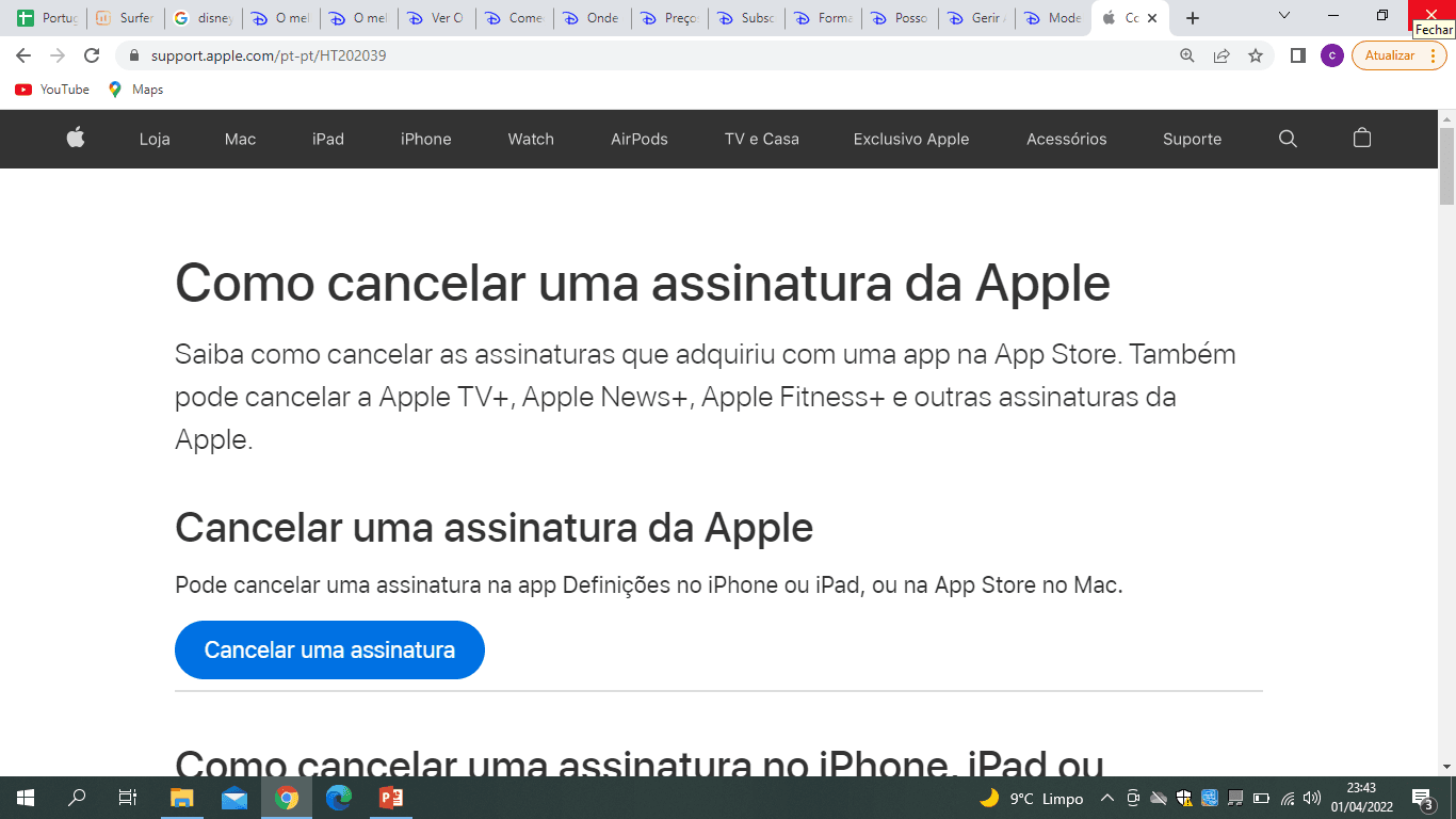 Como cancelar na Web