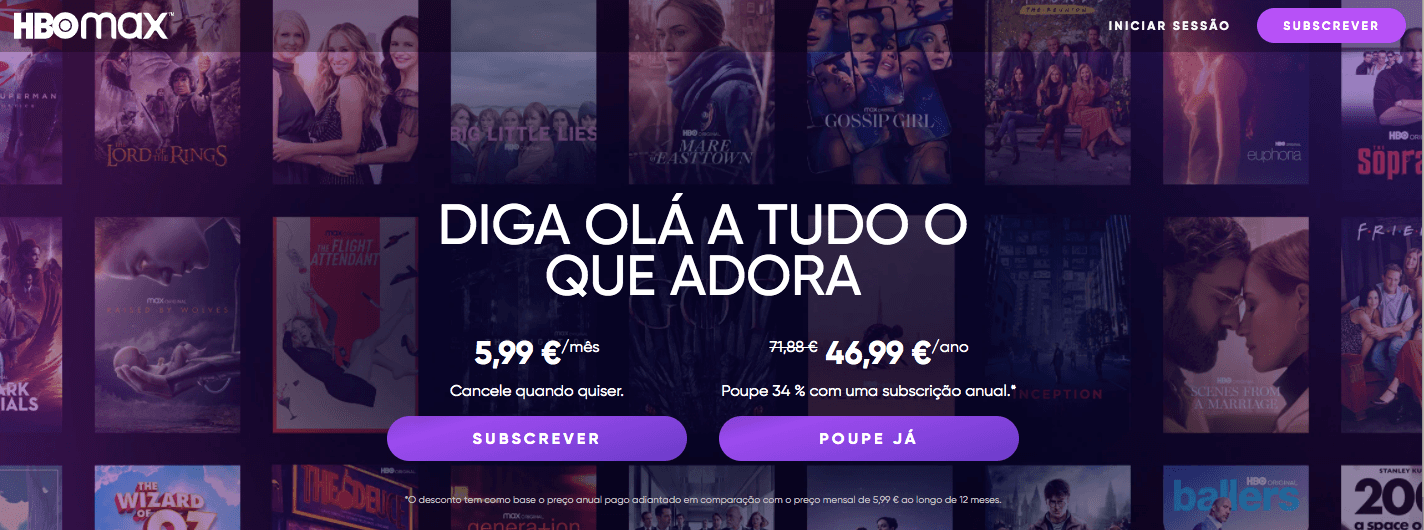 HBO MAX preço