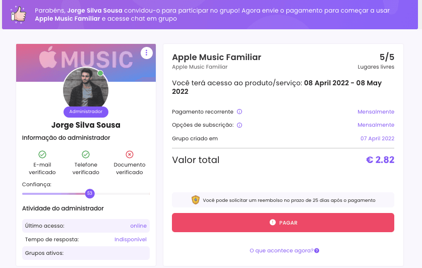 Como enviar seu compartilhamento para compartilhar o Apple Music