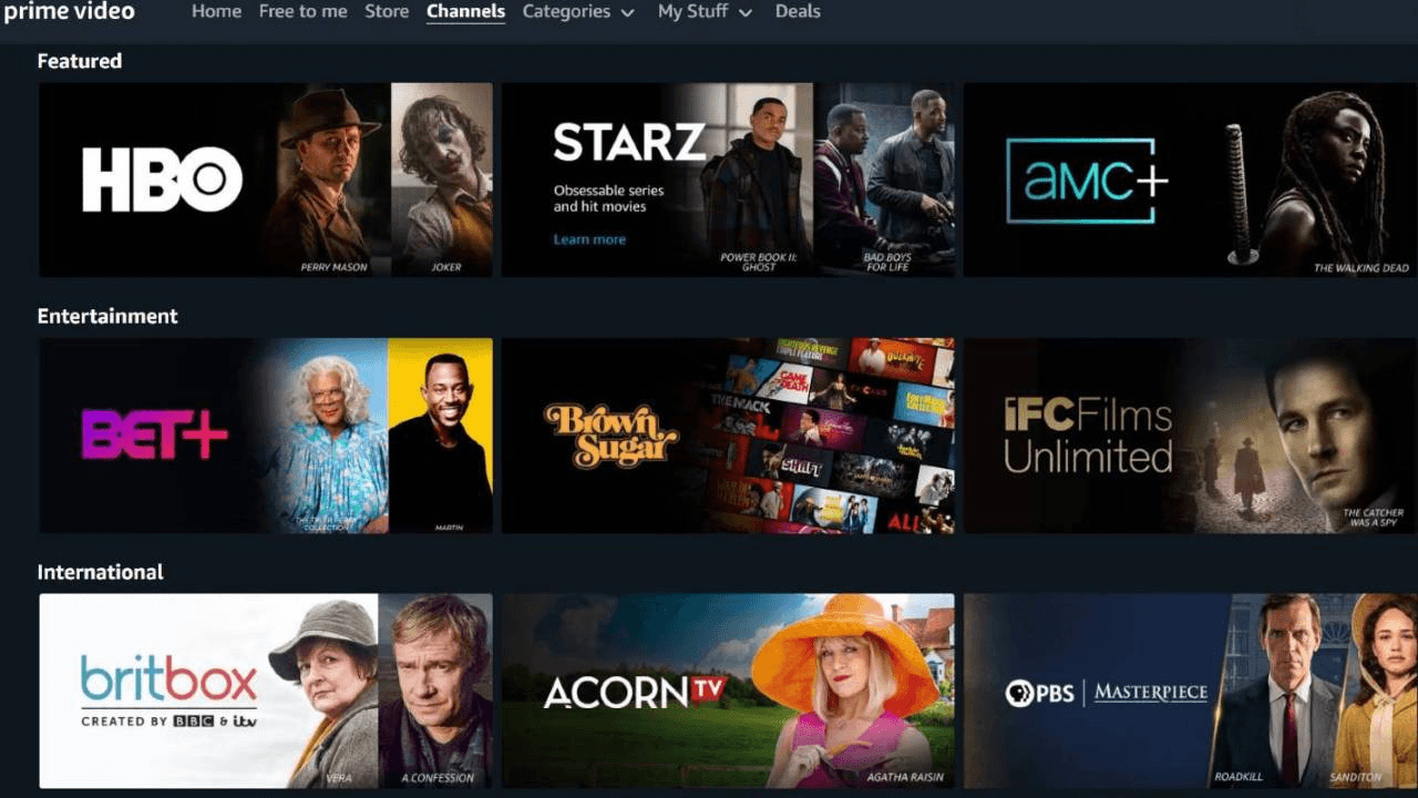 Amazon Prime Video Channels