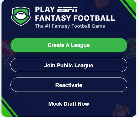 Both ESPN and Yahoo fantasy league are free.