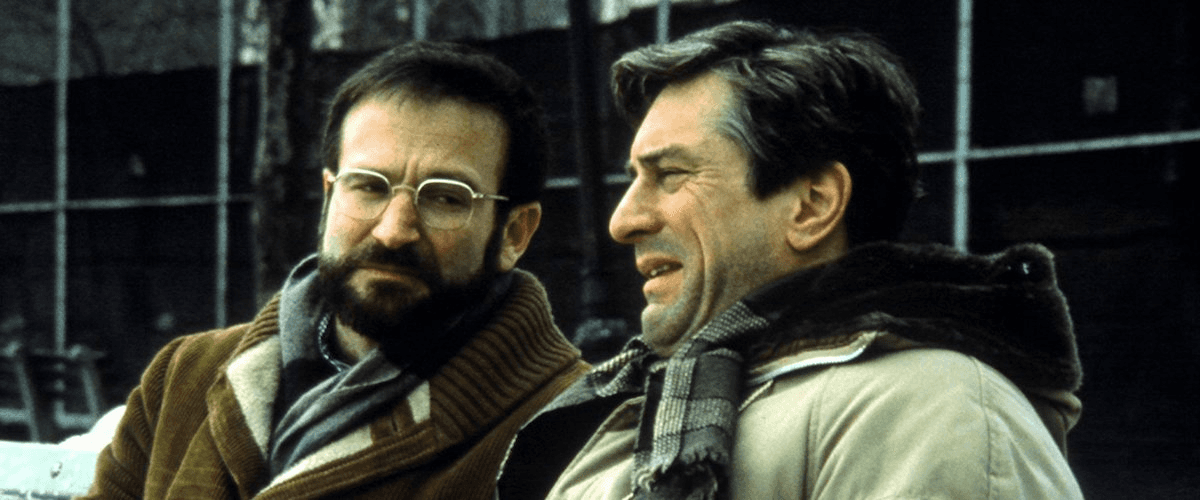 Robin Williams and Robert De Niro in Awakenings on Netflix