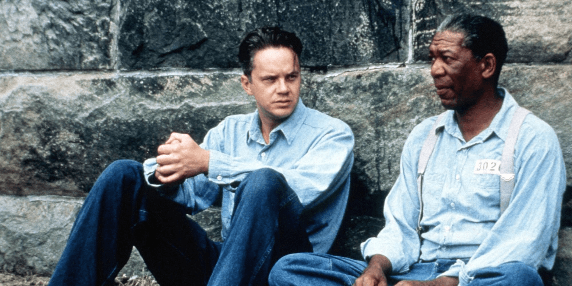 Morgan Freeman and Tim Robbins in The Shawshank Redemption