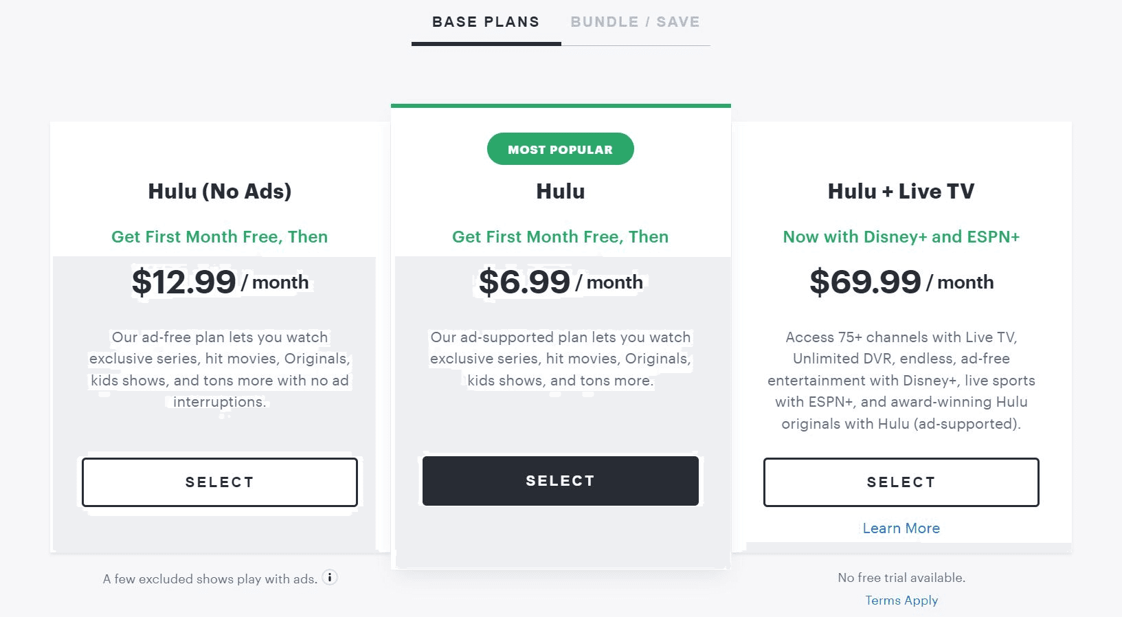 Hulu basic plan